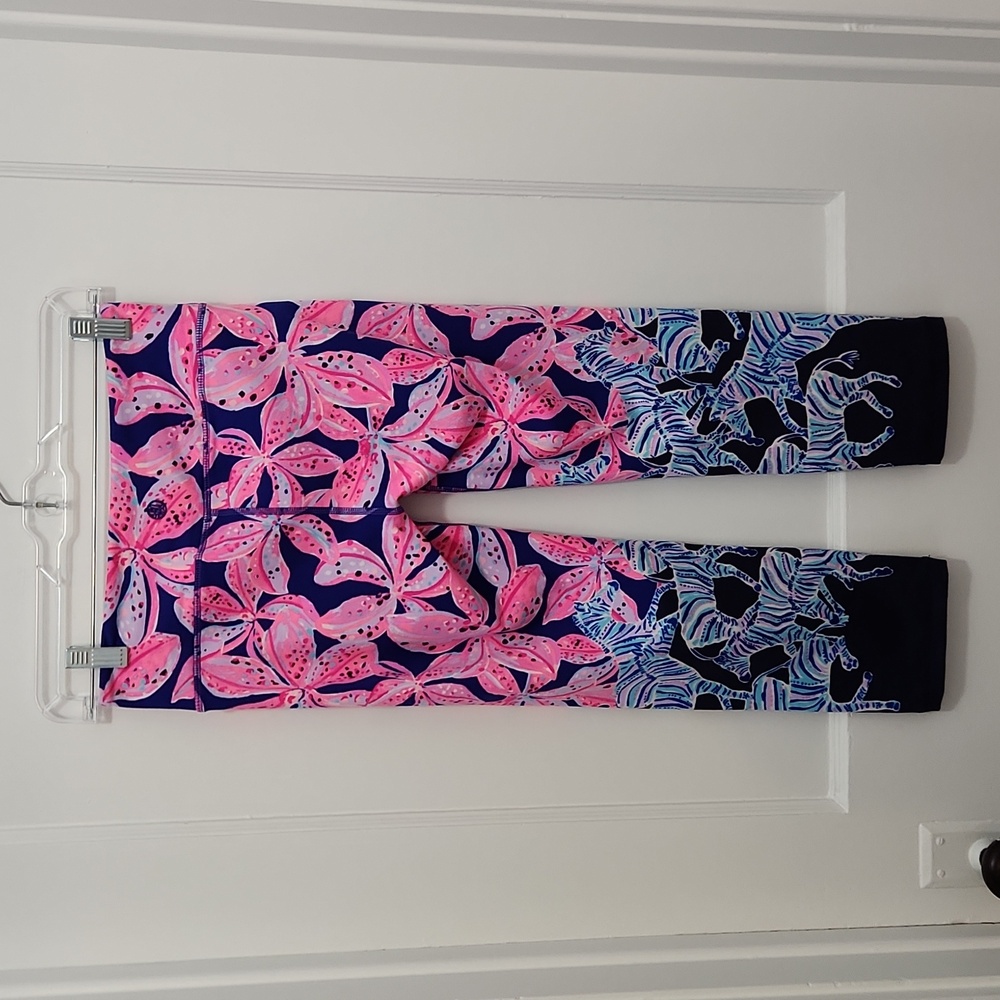 Lilly Pulitzer Colorful Cropped Weekender Luxletic Leggings Size S - Picture 3 of 9